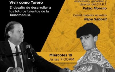 19 mayo 7:00pm CDMX🔸Soy Taurino te invita a la plática “Vivir como Torero” El desafío de desarrollar a los futuros talentos de la Tauromaquia #MiercolesDeSoyTaurinoTv