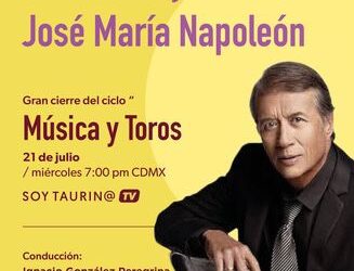 SoyTaurin@ dentro del #ciclo “Música y Toros”, te invita a la conferencia:  UNA VIDA DE MÚSICA Y TOROS: JOSÉ MARÍA NAPOLEÓN  