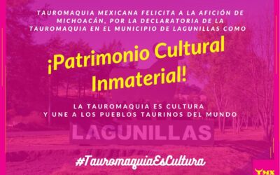 🎉 Tauromaquia Mexicana celebra y felicita a la afición michoacana por la reciente declaratoria de la Tauromaquia como ⭐️PATRIMONIO CULTURAL INMATERIAL⭐️ en el municipio de Lagunillas 🥳👏🏼