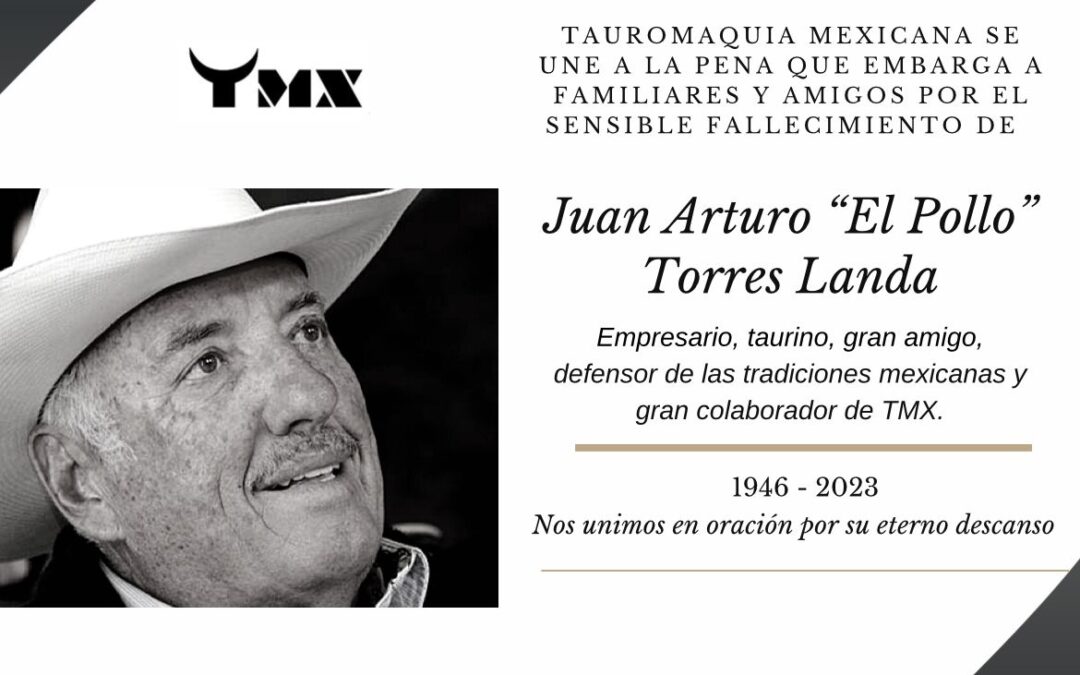 Nos unimos en oración por el eterno descanso de Juan Arturo “El Pollo” Torres Landa